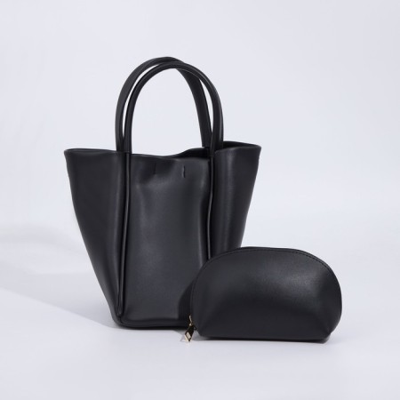 Bag Female Tout with zipper, black color
