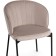 Stool on a metal frame Neil metal/velor, black/latte 58x54x80 cm