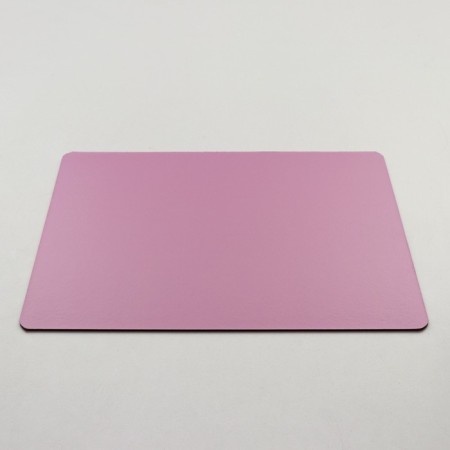 The substrate is reinforced, rectangular, gold - pink, 30 x 40 cm, 3.2 mm