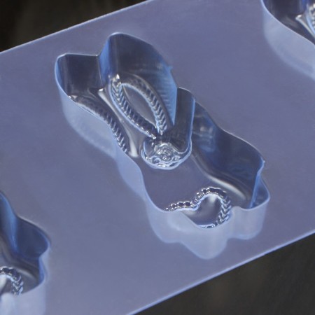 Chocolate shape Plastic “Housing Family”, 9 × 4 × 2 cm, 7.4 × 3.9 × 2 cm, transparent color-2