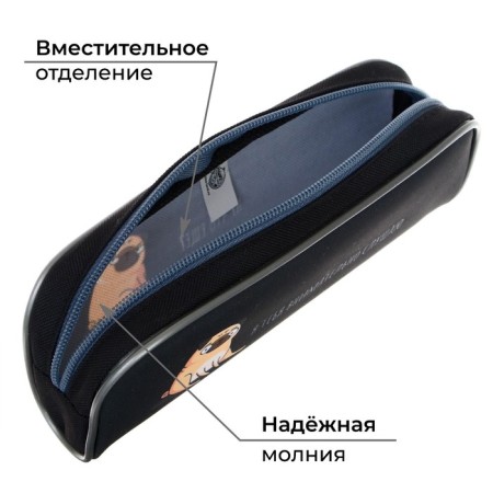 Penal soft, 1 compartment, 80 x 210 x 40 mm, voluminous, calligrata PMO 21-20, "pomps"-1