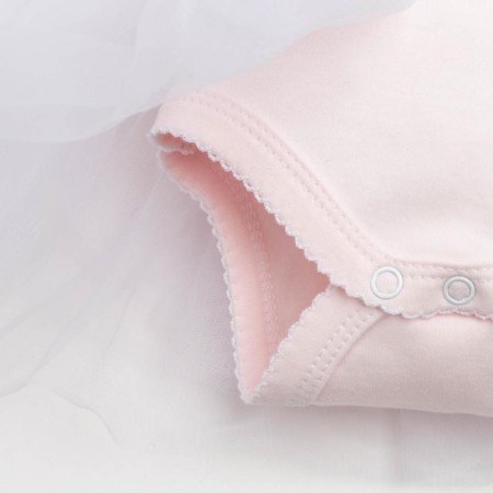 Body with a crumb skirt I am "Princess", pink color, height 74-80 cm-4