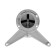 Support with lateral mount, 60x710 mm Matte chrome color