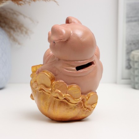 Pigger "Pig on a bag of money" 14.5cm-2