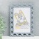 Photo frame 10x15 cm plastic L-7 silver metallic (plastic screen)