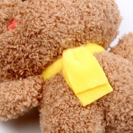 Soft toy "Bear", on a key fob, size 14 cm, brown color-2