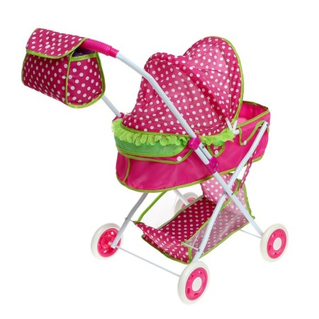 Stroller for dolls "Happy peanut" is universal, with a basket and bag-9