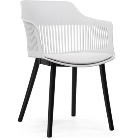 Crocs plastic stool/tissue mint, black/white 55x58x77 cm