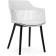 Crocs plastic stool/tissue mint, black/white 55x58x77 cm