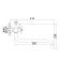 Accoona A7371 bathtub, two -wound, brass, chrome