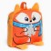 New Year's children's backpack "Fox with Snezhinka" 24x24 cm, for the New Year