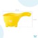 Plastic bucket for bathing Dino SCOOP, 800 ml., Lemon color