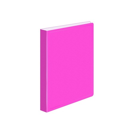Folder with A4 clamp, 700 microns, root 27 mm, calligrata duble neon, inner pocket, up to 180 sheets, fuchsia-2