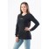 Women's longliva Smile and Do online, size 48, black color