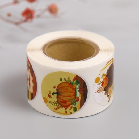 Stick Paper "Beautiful Autumn" d = 2.5 cm 252 pcs in roll-4
