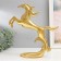 Polystone souvenir "Hall in the Wave" gold 30x27x7 cm