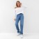 Jumper (Longsliv) on one shoulder female minku: Basic line color white, rr 44