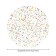 The tablecloth on the New Year Confetti table, round, oxford, elastic band, size 120x120 cm, diameter 75-100 cm