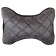 Pillow Automobile Bone, on the headrest, SkyWay Expensiv Alcantara Gray, Black line, S08003005