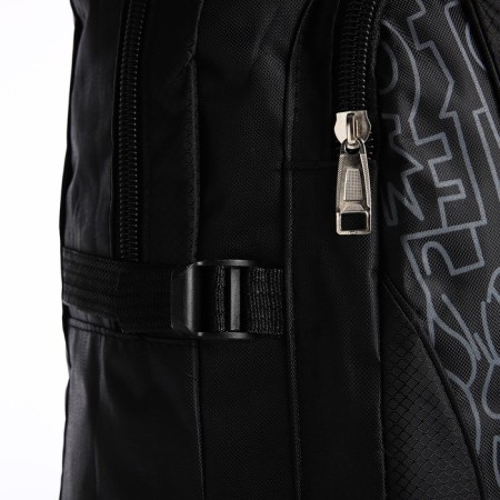 A backpack with a lightning with an increase, 55l, 5 external pockets, black color-6