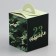 Box for 1 cupcake, "camouflage", 9.2 x 9.2 x 11.1 cm, confectionery packaging