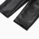 Pants for girls leather minku, black color, height 128 cm