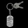 Key keychain token "Take care of yourself", 9.5 x 2.7 cm