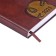 Dated diary 2025, A5, 176 sheets, Hong Kong, solid cover, pancake embossing, with liesse, block 80 g/m2, brown