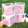 A set of boxes for Baby balloons, white, 30x30x30 cm, 4 pcs.