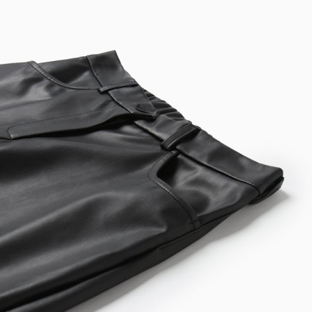 Women's pants (eco -leather) minku: Eco leather Black color, size 50-5