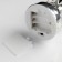 LED figure "Silver Christmas tree" 9 × 29 × 9 cm, glass, batteries AAAX3 (not in the kit), glow warm white