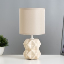 Aurora table lamp E14 40W Beige 13x13x25 cm Risalux