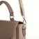 Women's bag on the Textura valve, small size, beige color