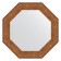 Mirror in the baguette frame, copper chain mail 88 mm, 67x67 cm