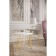 Journal table "Reed Gold 530", 550 × 550 × 550 mm, color black marble