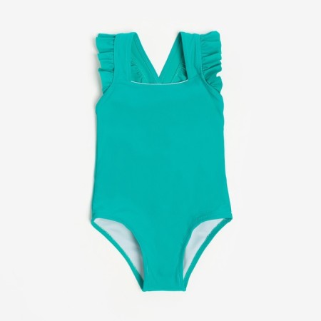 Swimsuit Assed children's minku color green, height 116-122