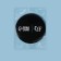 Mirror "QF", d = 7 cm, black color
