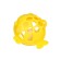 Silicone teether for teeth with a rattle of “fish”, in the case, yellow color, crumb I