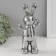 Souvenir Ceramics "Fashionable Bunny" silver 7x9.5x22 cm