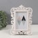 Photo frame plastic 10x15 cm "Heraldic lily" White 23.5x17.5 cm