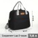 Thermal -mosquito with zipper, external pocket, 7.8 liters, black color