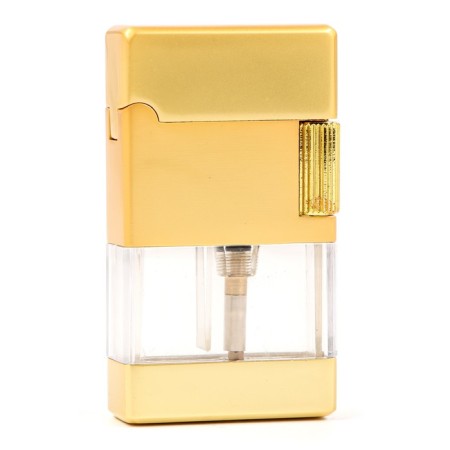 Gas lighter, piezo, silicon in the kit, gold