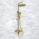 The shower system wasserkraft a199.259.201.bg Thermo, tropical shower, thermostat, gold