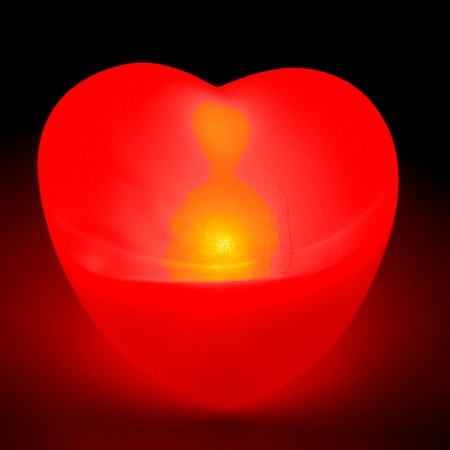 LED LED “heart”, red glow-4