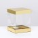 Box with PVC mini 10 x 10 x 12 cm "Gold"
