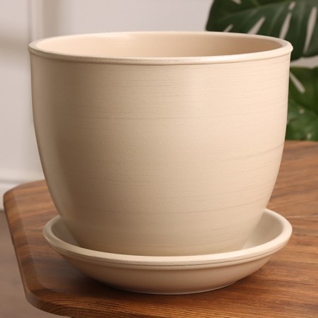 Flower Pot "Ferrara" Gray-Bezh 6 L