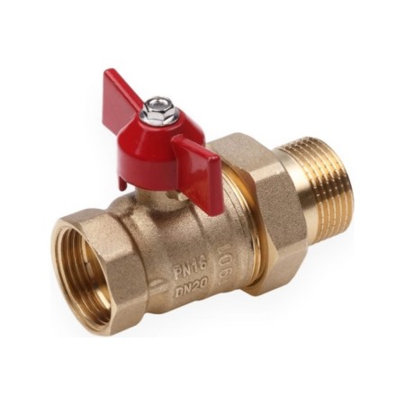 Ballic Aqualink, PN 50 tap, internal/outer thread 1/2 ", Light, straight line, butterfly-3