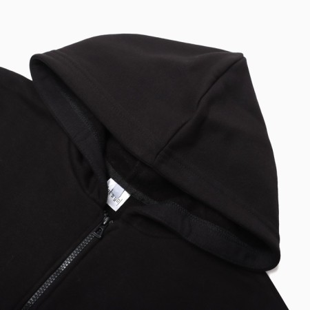 Sweatshirt with the basis, the color is black, size 46-1