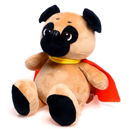 Soft toy "MOPS DOG", in a cloak, 25 cm-1