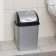 Contamer container "Camellia", 8 l, color silver mother of pearl/black